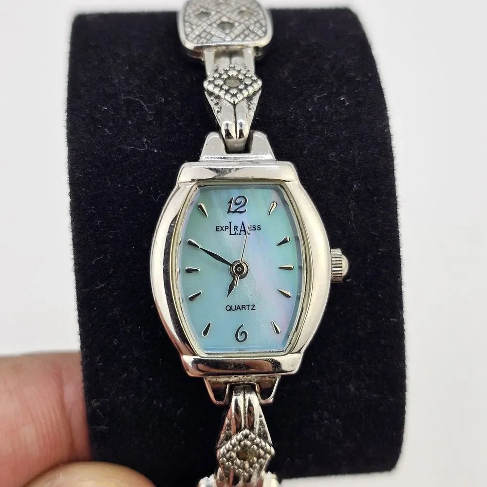 LA Express Women's Watch 18MM Blue Dial Gray Bracelet Band‎ 6